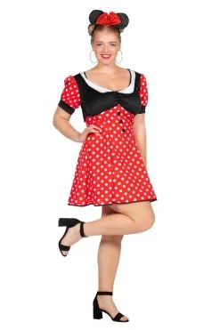 Minnie De Dottige Muis Vrouw Kostuum -Kostuum Markt wlb2017 4067 4 8