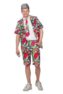Komische Pop Art Summer Festival Man Kostuum